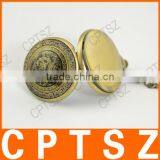 Classical Bronze Polish Men Quartz Pocket Watch With Pendant Chain thumbnail-5