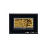 Italy Gold Banknote Wooden Frame thumbnail-1