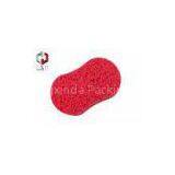 Car Washing Sponge With Big Pore , Red Microfiber Sponge Custom thumbnail-1