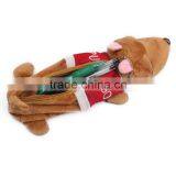 Hot Sale Sleeping Dogs Plush Stationary Pencil Bag thumbnail-2