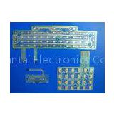 Keyboard Printed Circuit Flexible PCB Board Custom With Metal Dome / LED