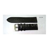 Customized 8 - 24mm Black Leather Wrist Watch Straps With Buckle For Men / Women thumbnail-1