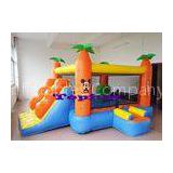 Cartoon Themed Commercial Bounce Houses With Net Door and Slide