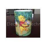 Remote Controlled Sticker Paper PE Plastic Battery Operated Candle With Timer