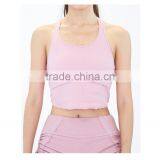 Stretch Seamed Workout Fitness Womens Tops Sports Bra thumbnail-3