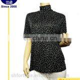 ladies short sleeves silk top