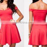 New Design Women Offer-shoulder Girl Dresses thumbnail-1