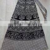 BLACK WHITE PRINTED LONG SKIRTS Indian thumbnail-1