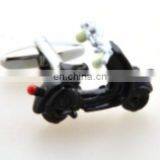 2017 Hotsell Black Scooter Alloy Cufflinks,Charming Vespa Scooter Jewelry Cufflink With High Quality