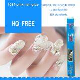 1.5g HQ Free(below 200PPM) Pink Nail Glue Nail Art for Stick Fake Nail thumbnail-1