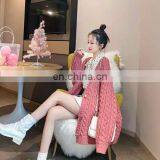 Winter Women Long Cardigan Sweater New Fashion Thick Coarse Wool Sweater Female Knitted Sweaters Tops Coat thumbnail-2