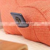 Amazon Hot-sale Linen Pearl Cotton Bed Reading Cushion Pillow thumbnail-3