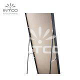 Современное полноразмерное зеркало с дугообразным верхом и подставкой, полноразмерное зеркало в раме, полноразмерное зеркало в алюминиевой раме thumbnail-4