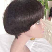 High Quality Natrual Color Short Human Hair Wig Wholesaler thumbnail-4
