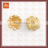 Bead Caps Brass Filigree thumbnail-1