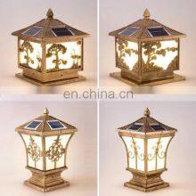 Outdoor Square Solar Pillar Lighting for Gate Lamp Led Solar Pillar Light thumbnail-5
