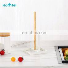 Disassembly Wire Bamboo Kitchen Paper Roll Holder Restaurant Paper Towel Holder Steel Kitchen Tissue Holder thumbnail-3