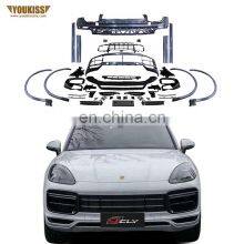 Hot Selling Car Bumpers For Porsche Cayenne 9Y0 9YA Upgrade Turbo Body Kits Grille Wheel Arch Door Panel Rear Diffuser With Tips thumbnail-1