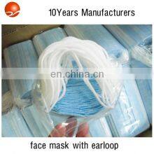High Breathable 3 Ply Mouth Cover Disposable Face Mask With Ear Loop thumbnail-5