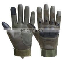 High Quality PU Coated Protective Full Finger Sport Outdoor Touch Screen Motorcycle Tactical Gloves thumbnail-2