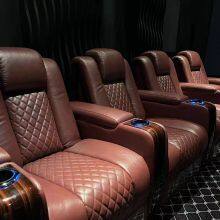 High-end Villa Home Theater Sofa Home Movie Hall Sofa Audio-visual Studio Multi-functional Electric Leather Sofa thumbnail-2