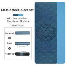 Yoga Mat Material Tpe Eco Friendly Tpe Yoga Mat Custom Double-layer Non-slip thumbnail-4