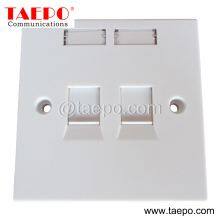Sample Free 86x86mm UK Style 1 Port 2 Port Face Plate Compatible With Keystone Jack