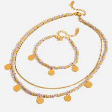 316L Hypoallergenic Stainless Steel Necklace With 18K Gold PVD Coating thumbnail-1