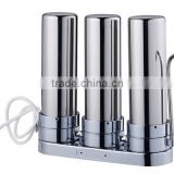 high quality counter top water tap types 3 way stainless steel water purifier faucet