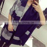 Autumn Winter Fashion Classic Scotland Plaid Acrylic Cashmere Shawl Scarf Pashmina thumbnail-3