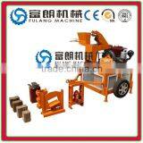 FL1-20 Electric Motor Interlocking Bricks Making Machine With Car Tire and Tractor