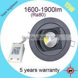 Rotatable High End Best Price Led Light 15w Cob Gimbal Downlight thumbnail-3