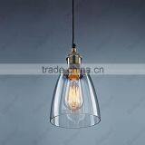 Vintage Industrial Lamp ROHS CE Wooden Glass Pendant Lights thumbnail-1