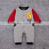 Mommy's favorite romper, cool boy and newborn one piece clothes autumn long sleeve baseball style costume, 0-24M baby clothing