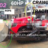 60HP farm CRAWLER TRACTOR,diesel engine,with ROPS,BLADE,rear suspension,implements