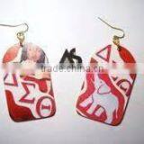 Vnistar delta sigma theta sorority earrings 2016 girls' favourite jewelry cheap wholesale