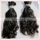 human hair afro kinky bulk& high quality human hair bulk from Chnia