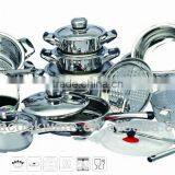 Manufactured by German Technologic 18/8 Stainless Steel Cookware for All Hobs
