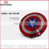 The Shield of Captain America Ultra Thin Li-polymer Battery Power Bank Factory Supply Captain America Power Bank thumbnail-3