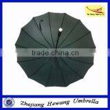 23'' x 14k Strong Windproof Fiberglass Auto Open Straight Umbrella thumbnail-1
