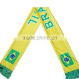 Brazil football fan scarf