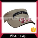 Custom Made Wholesale 100% Cotton Sun Visor Cap With Embroidery Logo