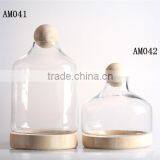 30" Jumbo 3 Photos GLASS DISPLAY CLOCHE DOME BELL LARGE Round Quality Choice thumbnail-2