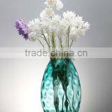 Home Decoration Clear Unique Art Flower Colored Glass Vase thumbnail-4