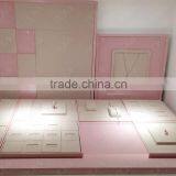Newest Pink Jewelry Display Lacquer Wooden/suede Jewellery Window Dispaly thumbnail-1