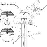 Modern Chrome Finished Bowl Shaped Pendant Chandelier thumbnail-4