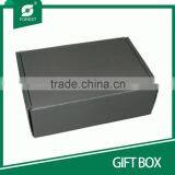 HIGH END CUSTOM MADE CORRUGATED GIFT BOX FOR POSTAGE WITH HOT SILVER STAMPPED INSIDE thumbnail-6