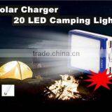 2015 most hot selling 30000mah solar power bank within 20 pcs led light for camping