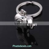 Wholesale Elegant Silver And Gold Promotion Elephant Keychain PB-KC022