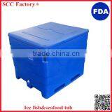 Keep Fresh and Chill Cooler Box Roto Molding Fish Tubs Cold Chain Bin